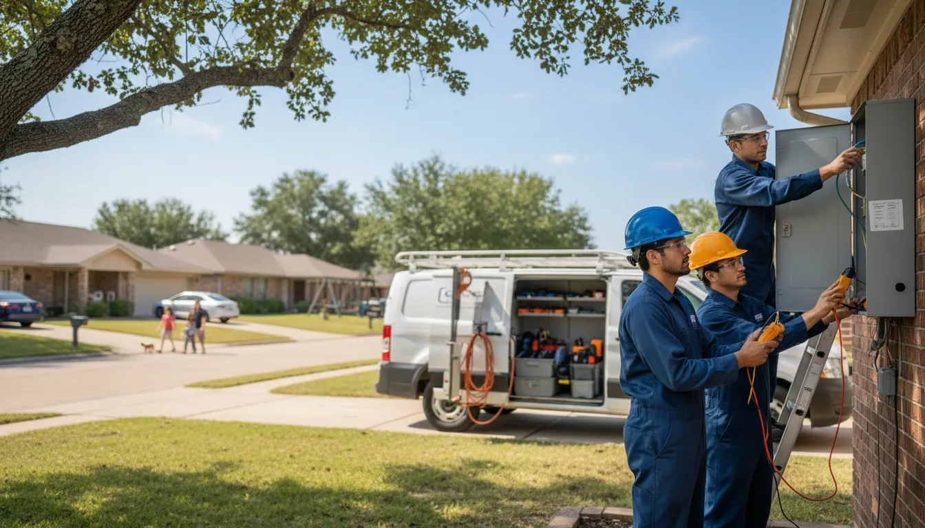 Certified electrician providing emergency electrical services in Natural Dam, AR